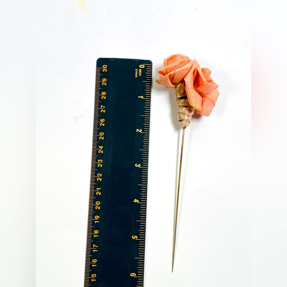 70s/80s Vintage Handmade Flower Millinery Pin